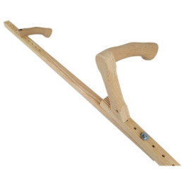 Kosiště levé ergonomické jasanové nastavitelné ViaNatura